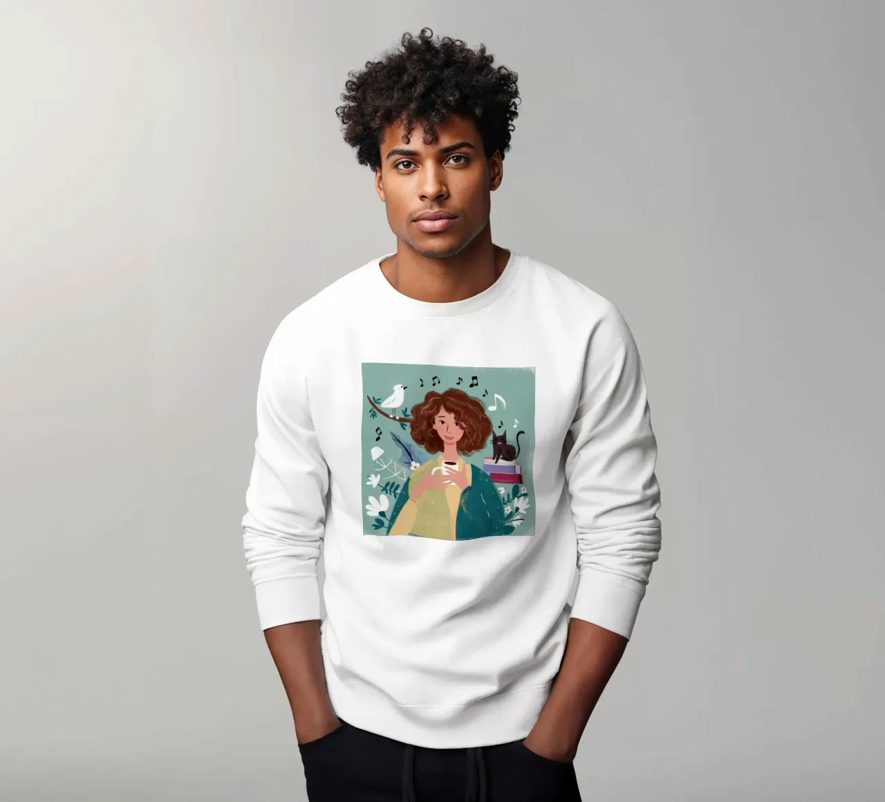 Caffè e musica felpa da Marigold Tiga