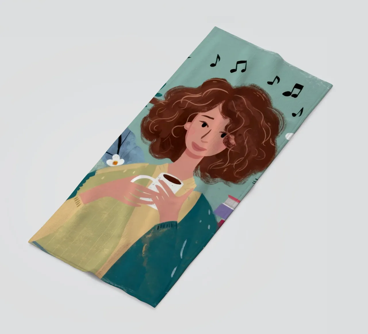 Caffè e musica telo mare da Marigold Tiga