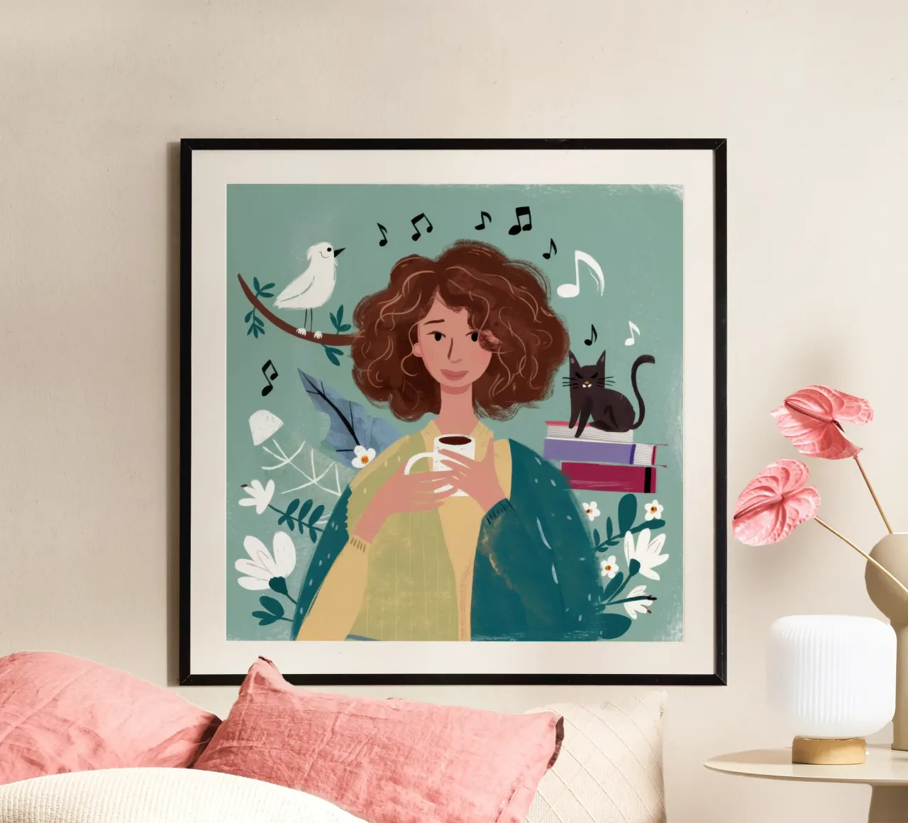 Caffè e musica carta hahnemühle da Marigold Tiga
