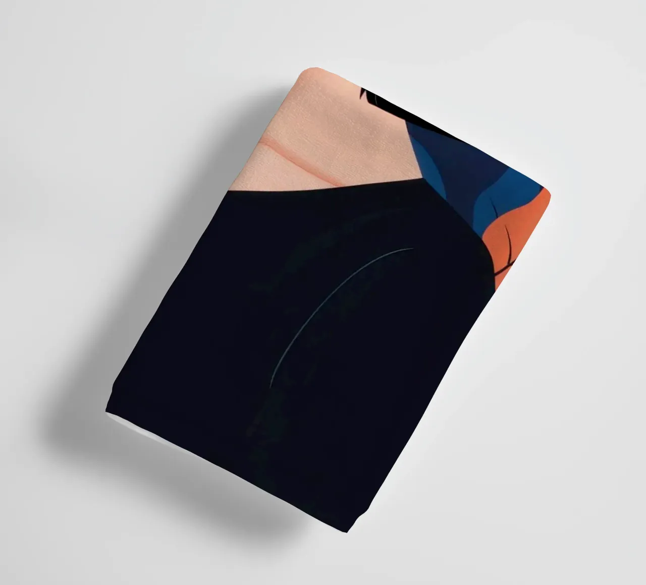 Blaue Blattpose Handtuch von Sentinel Glow