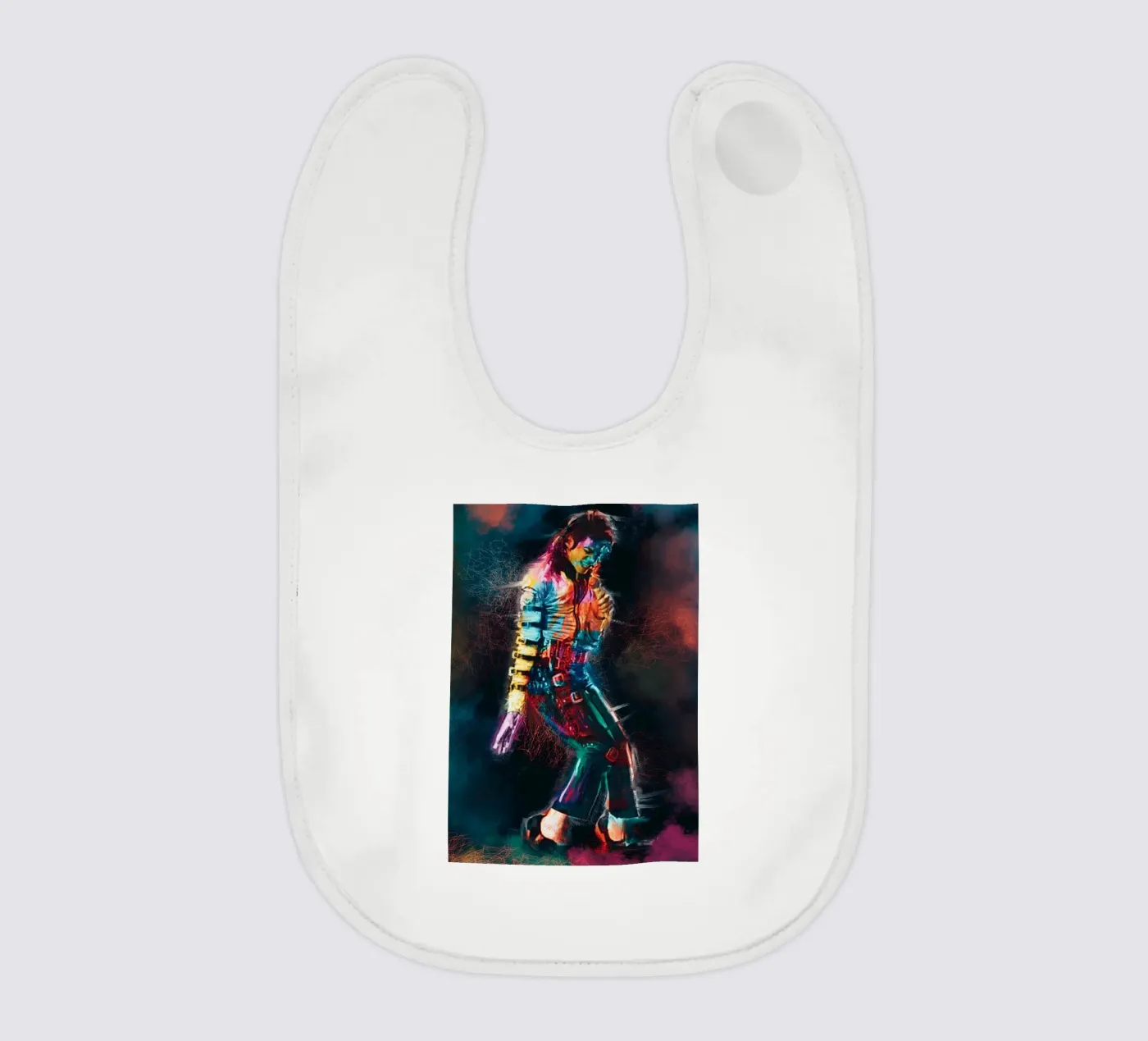 Arte di Michael Jackson bavaglino da Lembayung art
