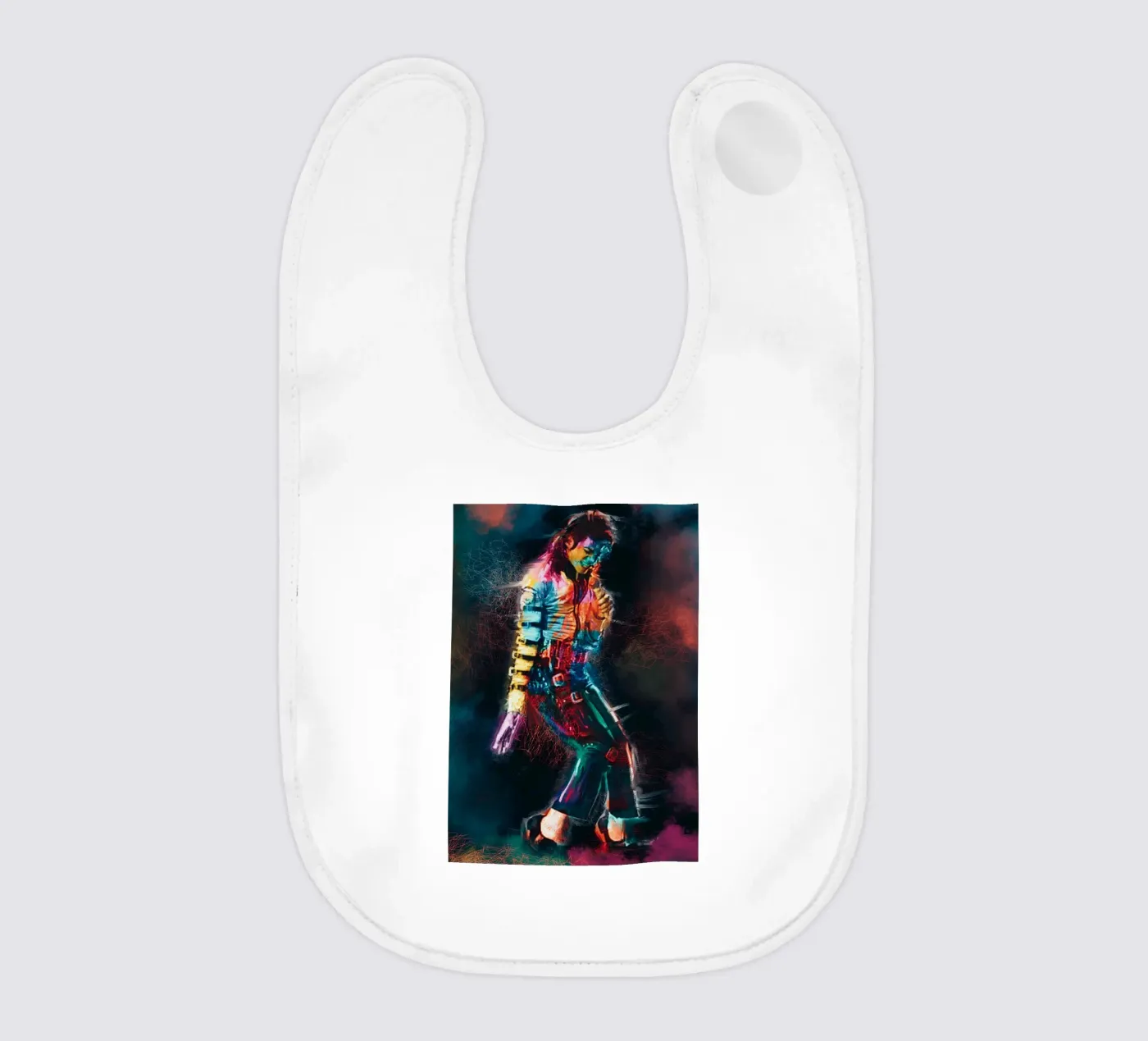Arte di Michael Jackson bavaglino da Lembayung art