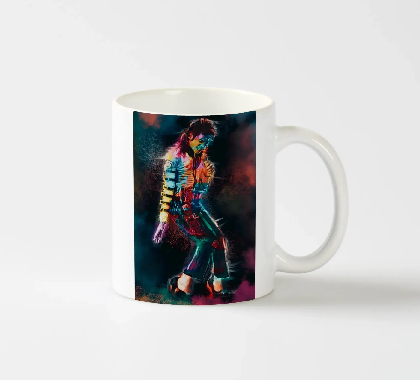 Michael Jackson art ceramic mug by Lembayung art