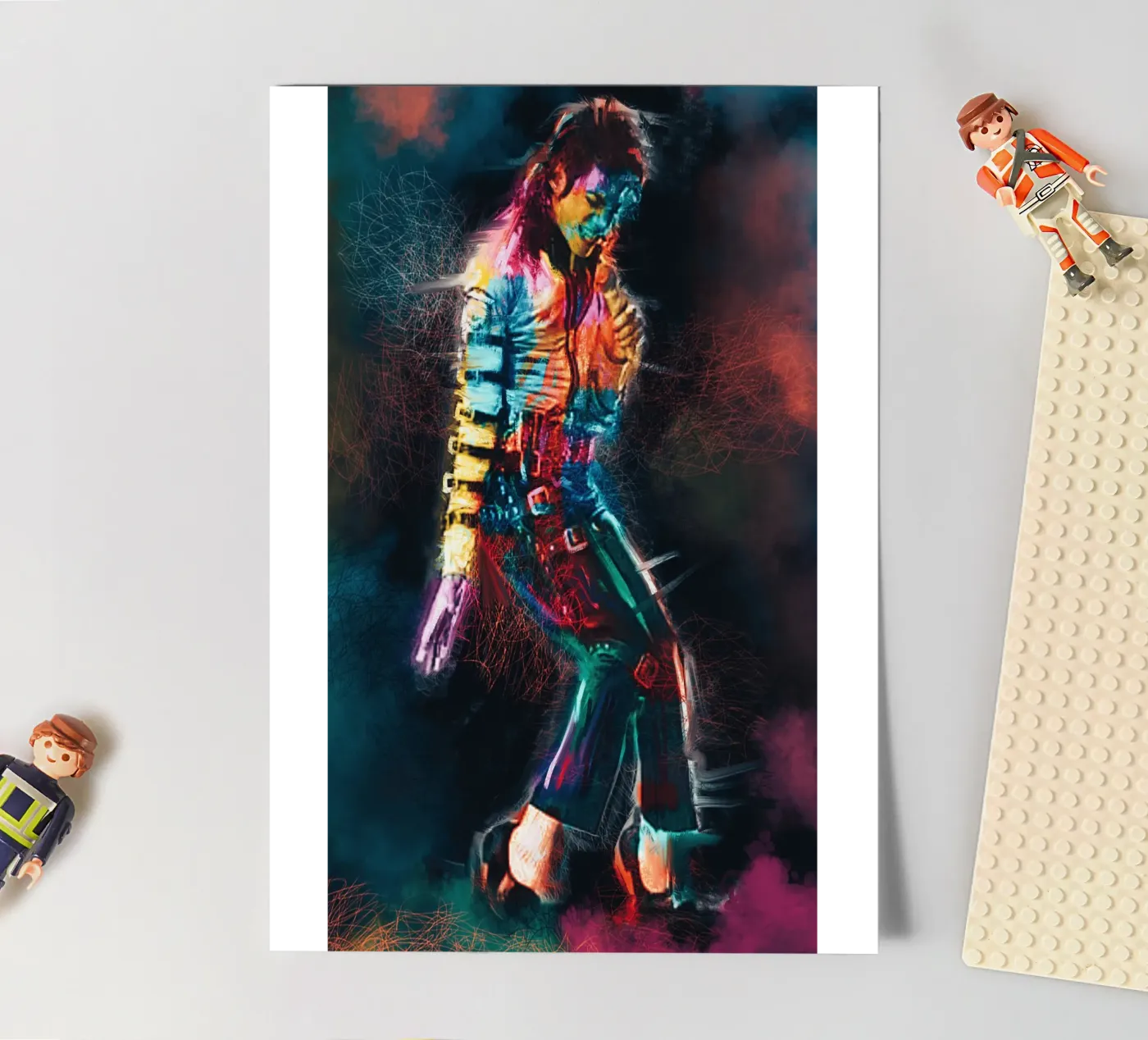 Michael Jackson art sticker sheet by Lembayung art