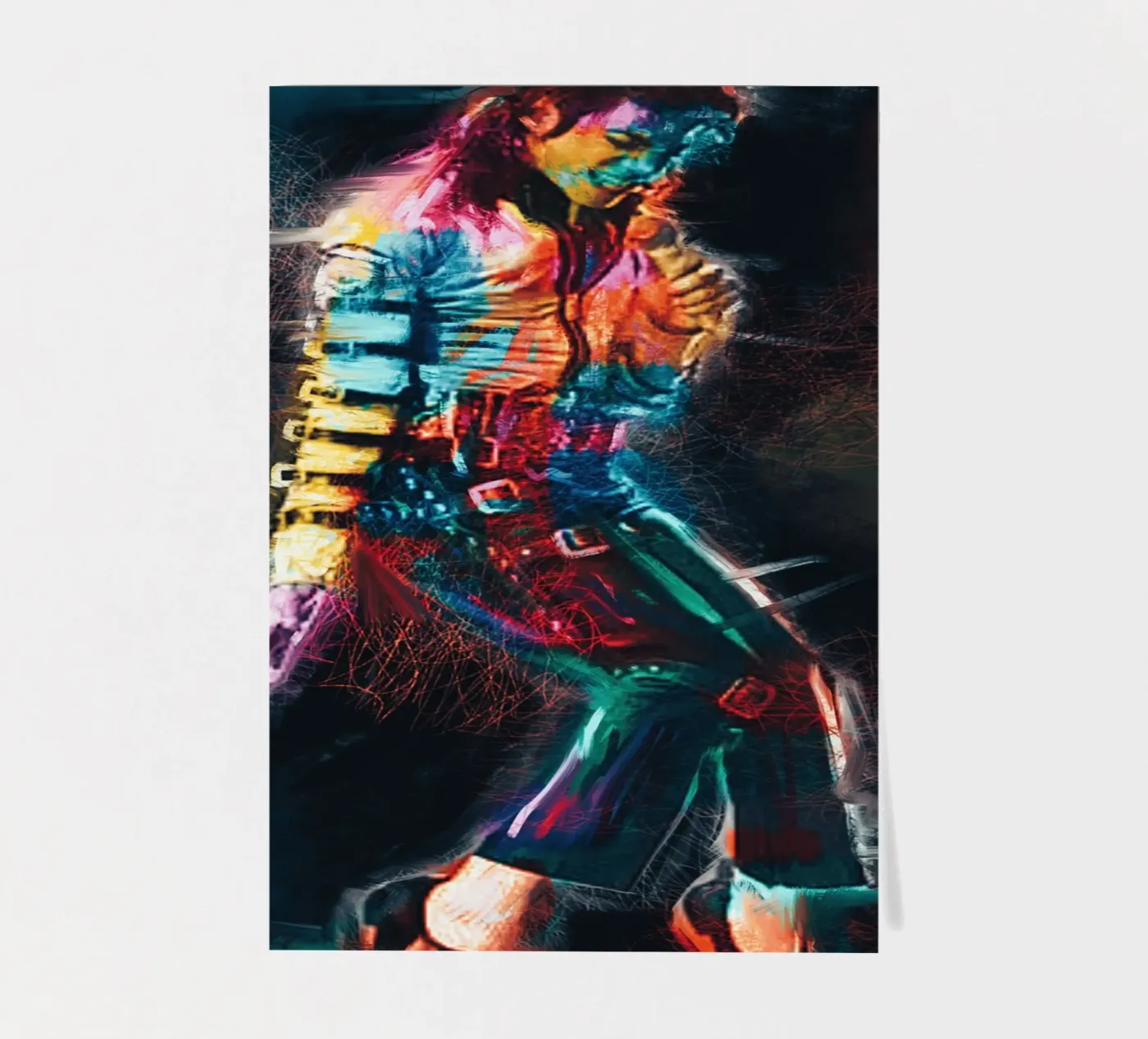 Michael Jackson art sticker sheet by Lembayung art