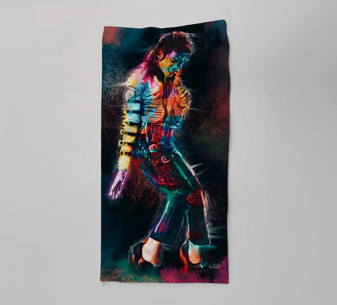 Michael Jackson kunst badhanddoek van Lembayung art