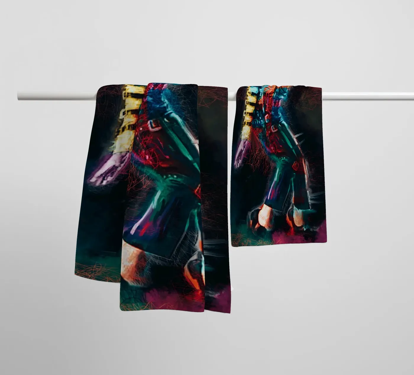 Michael Jackson kunst badhanddoek van Lembayung art