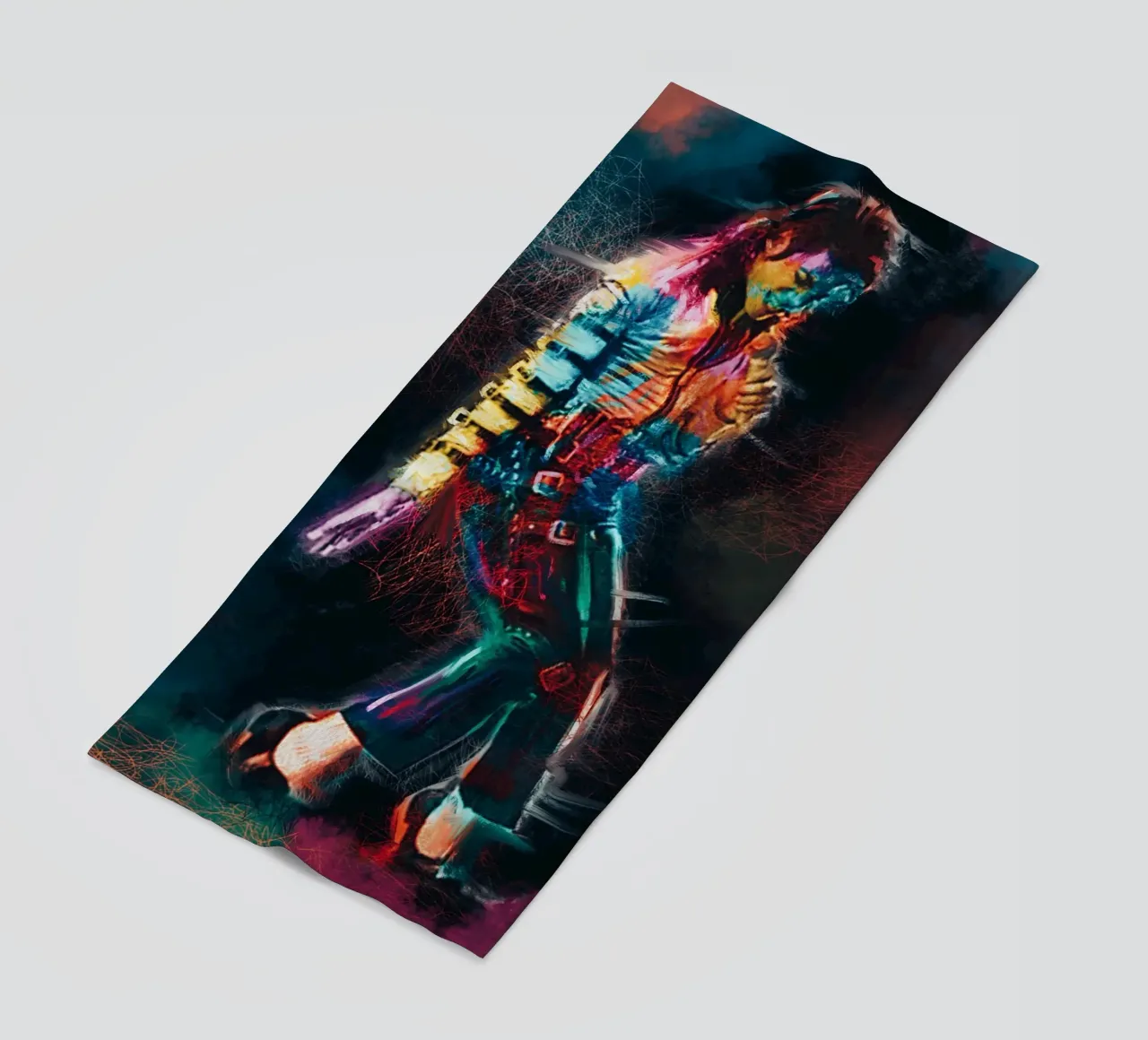 Arte di Michael Jackson telo mare da Lembayung art