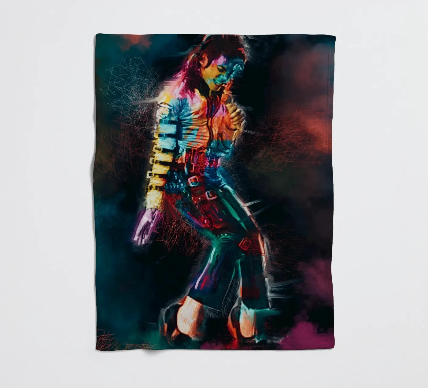 Michael Jackson kunst fleecedeken van Lembayung art