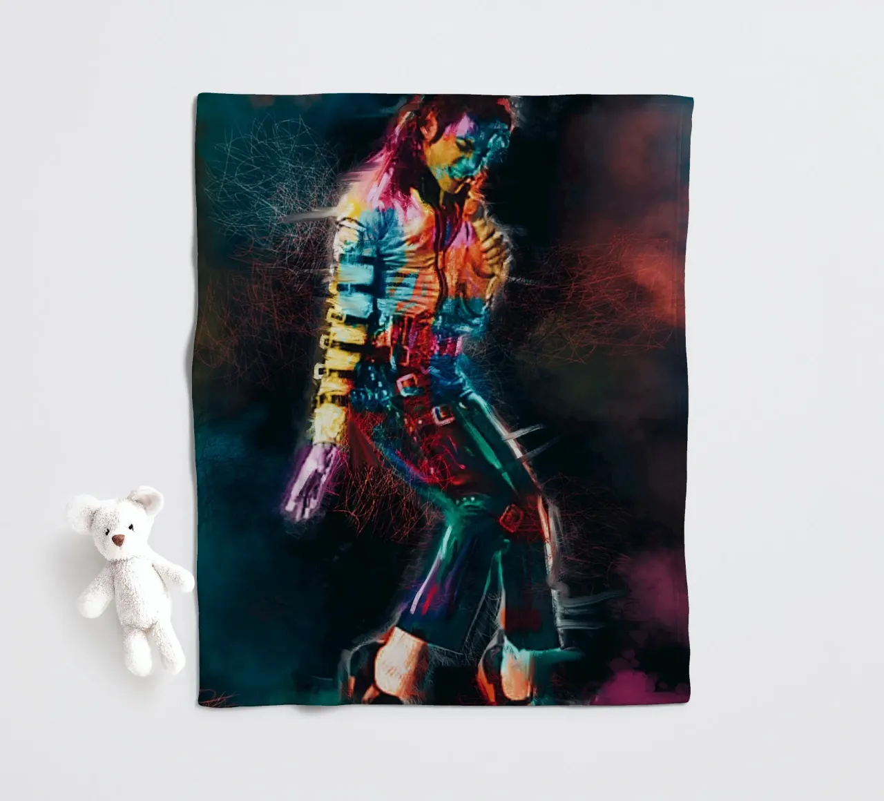 Michael Jackson Kunst Fleecedecke von Lembayung art