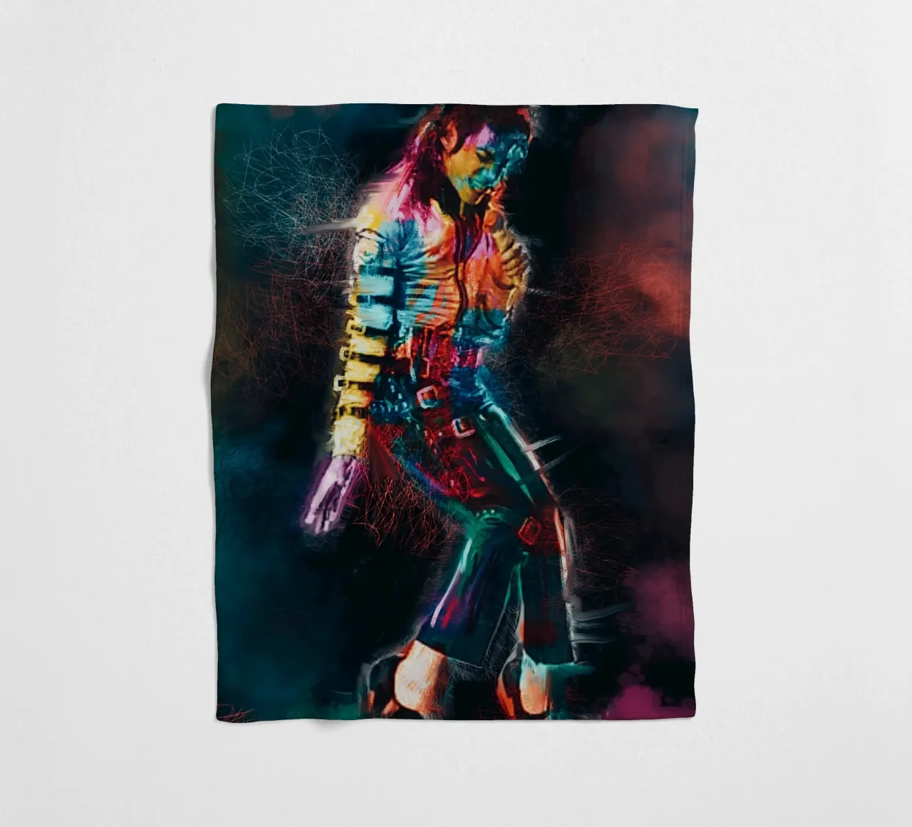 Michael Jackson Kunst Fleecedecke von Lembayung art