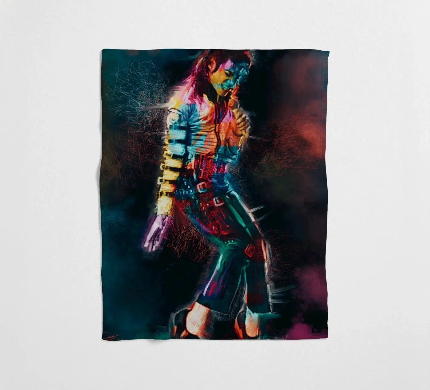 Michael Jackson kunst fleecedeken van Lembayung art