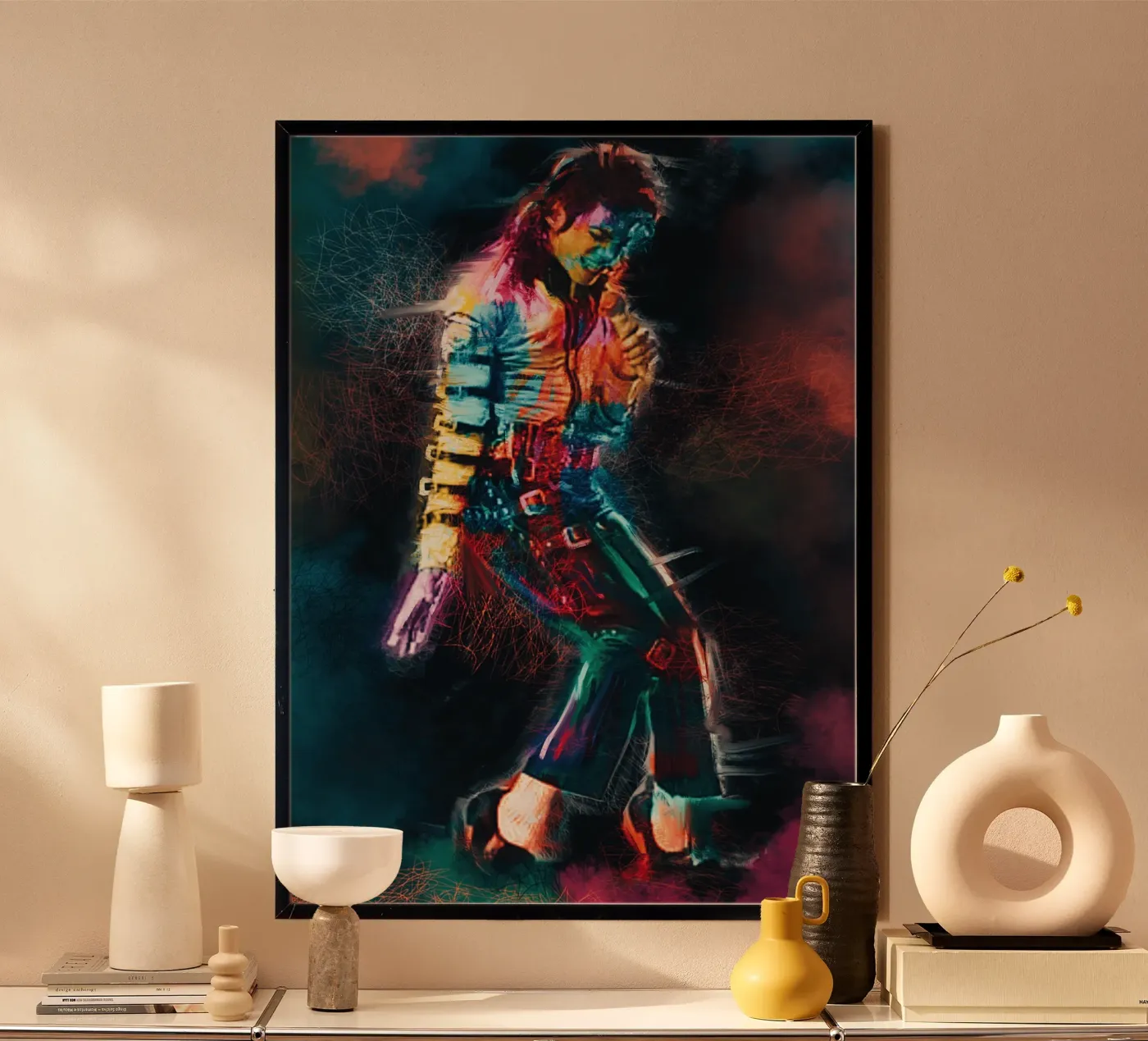 Michael Jackson art poster by Lembayung art