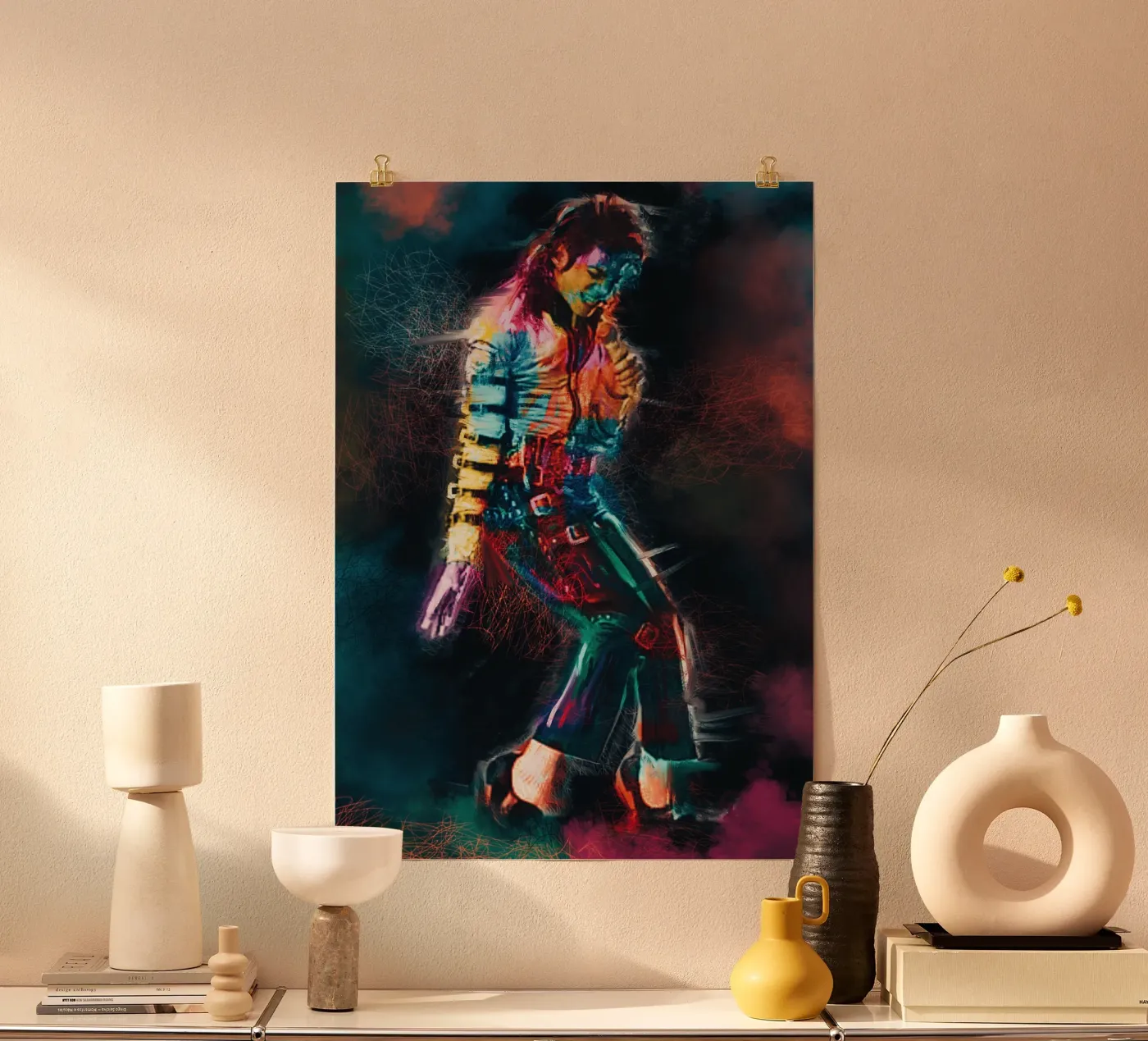 Michael Jackson art poster by Lembayung art