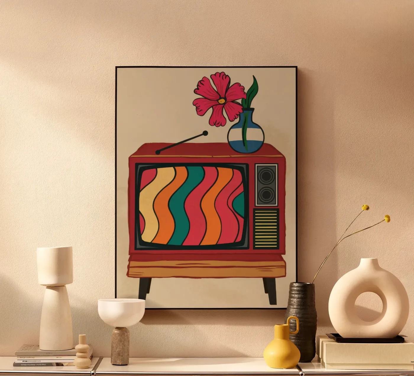 Retro Bloom Broadcast plexiglas de Arcane Lines