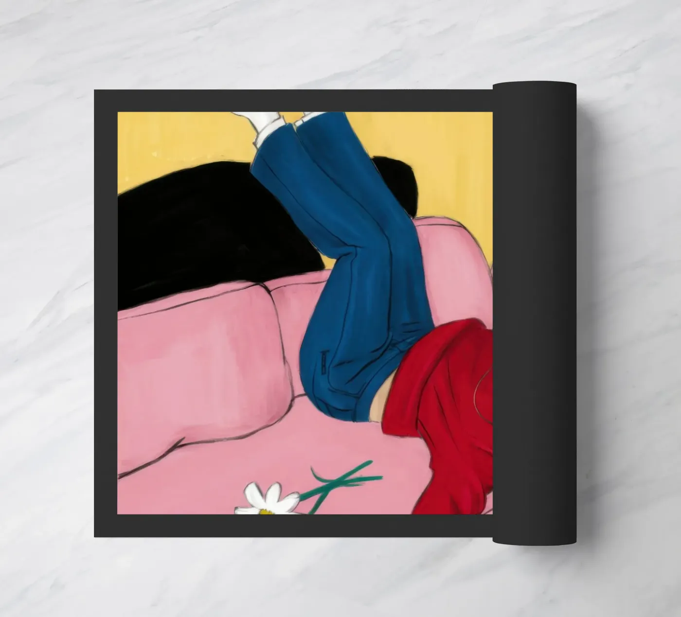 Upside Down Sofa doormat by Pale Aura