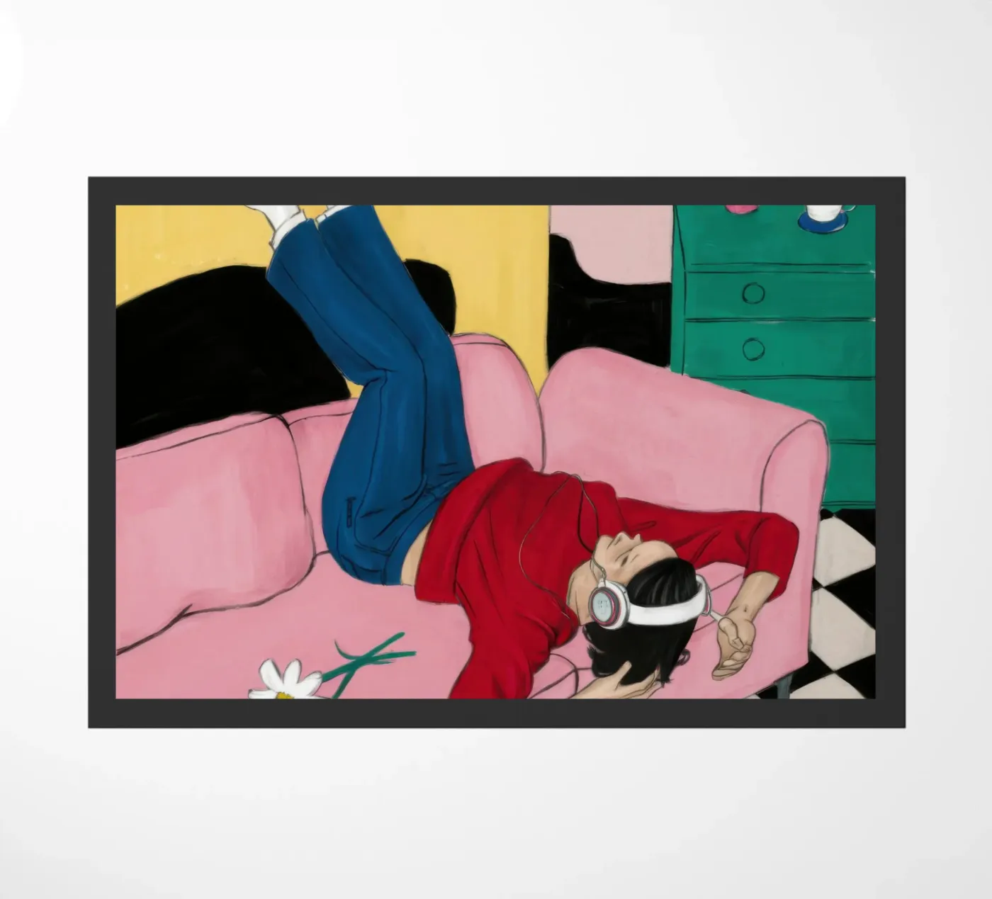 Upside Down Sofa doormat by Pale Aura