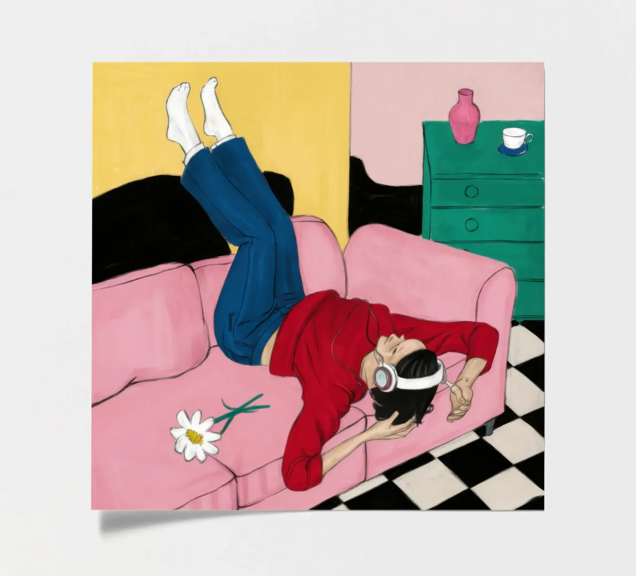 Upside Down Sofa sticker sheet by Pale Aura