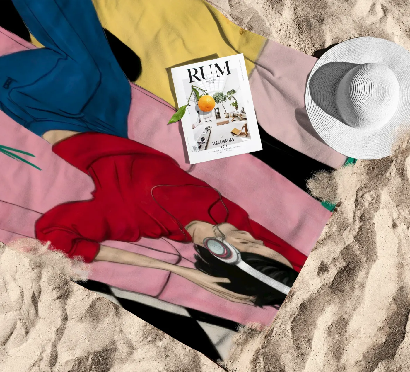 Divano rovesciato telo mare da Pale Aura