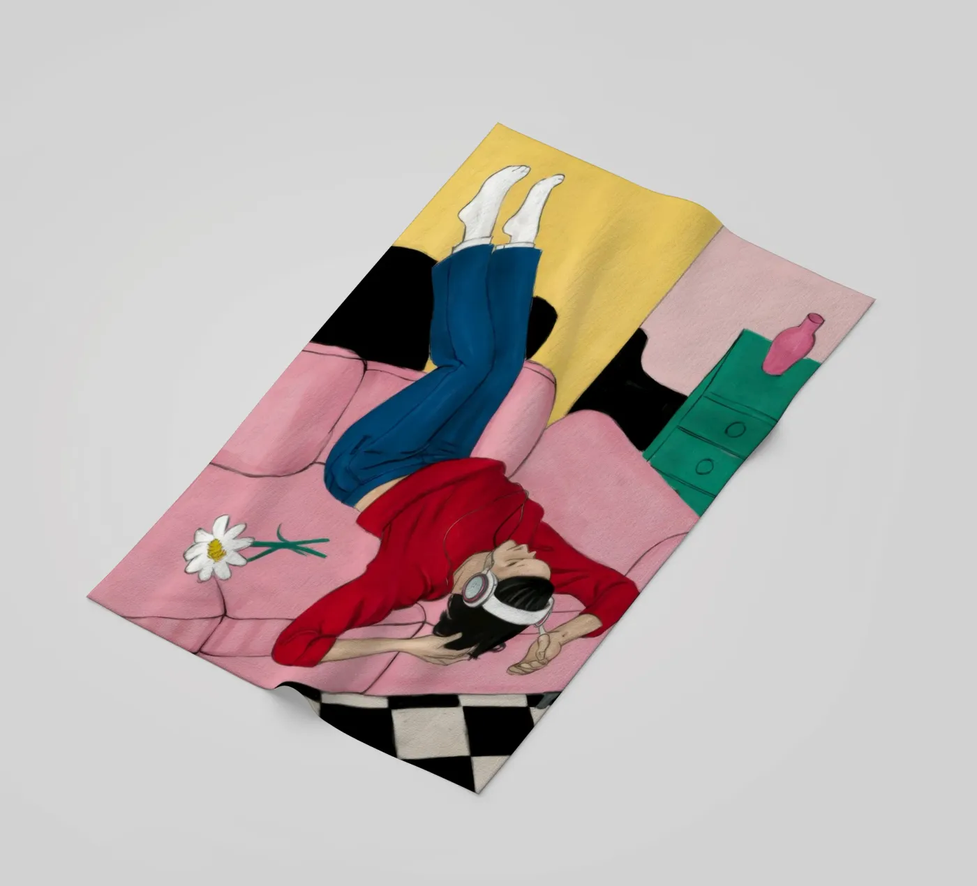 Divano rovesciato telo mare da Pale Aura