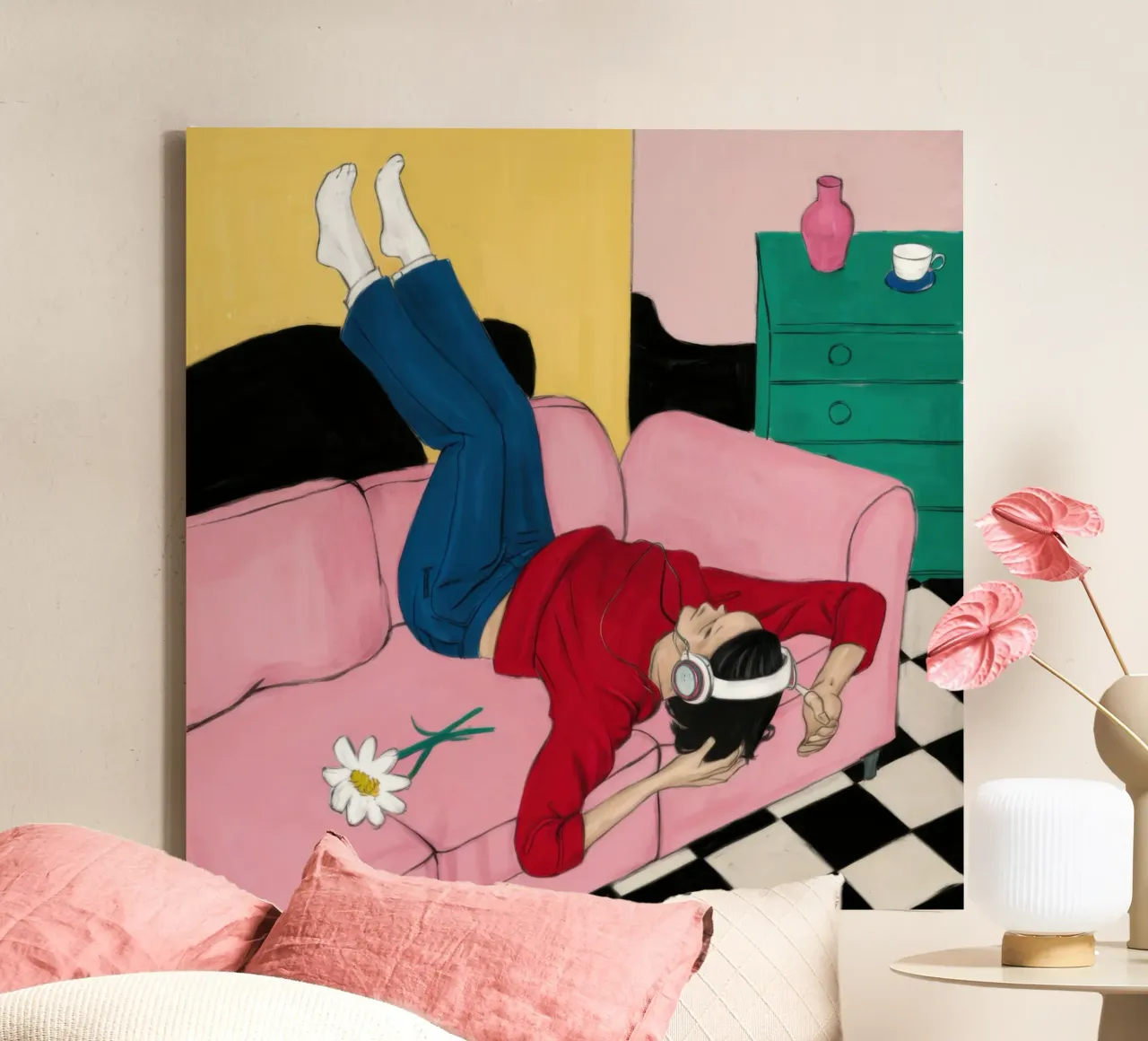 Divano rovesciato tela da Pale Aura