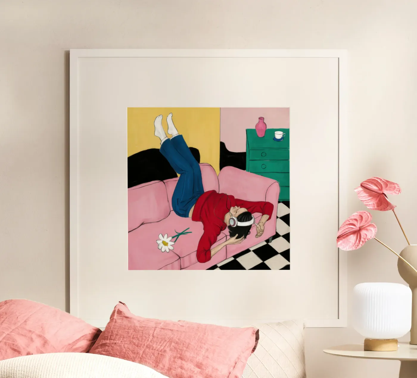 Upside Down Sofa poster by Pale Aura