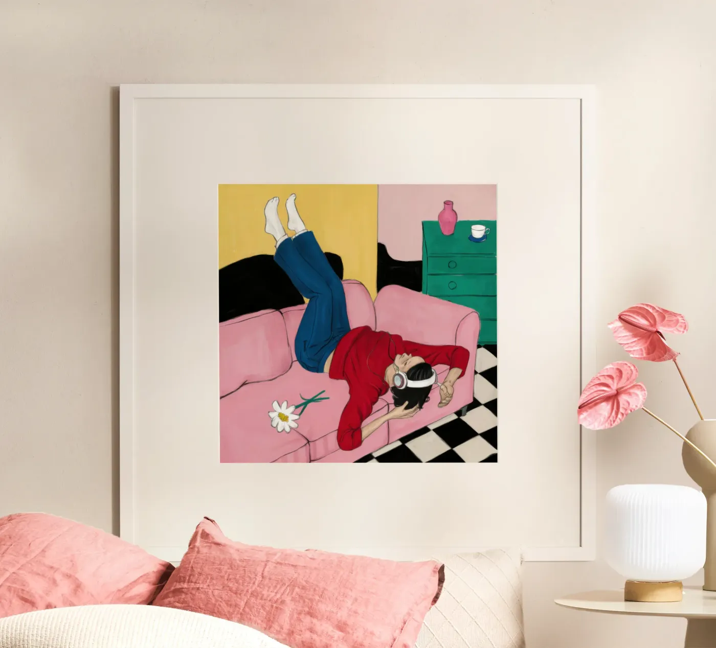 Upside Down Sofa poster by Pale Aura