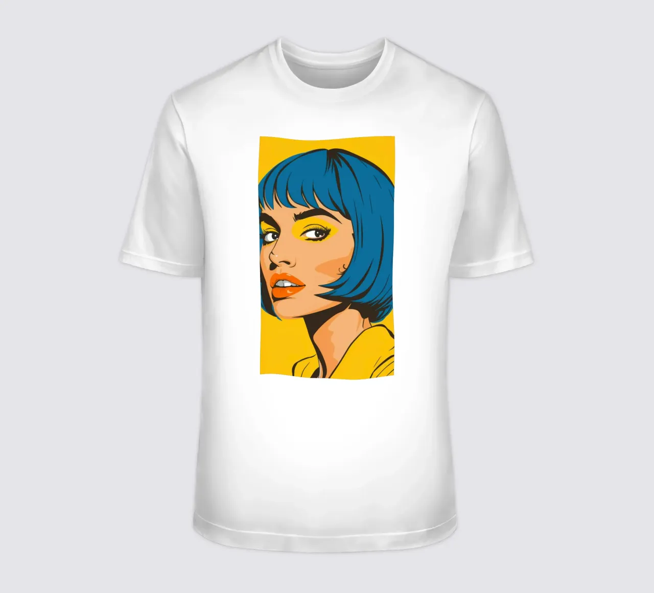 Capelli blu Pop Art t-shirt da Sentinel Glow