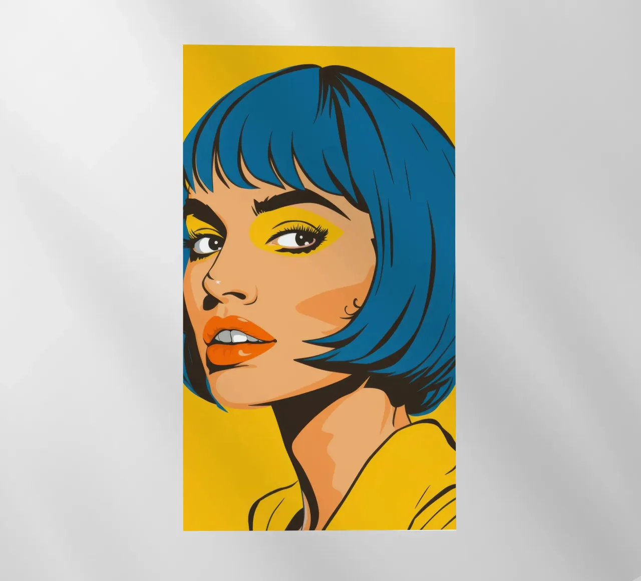 Capelli blu Pop Art pellicola backlit da Sentinel Glow