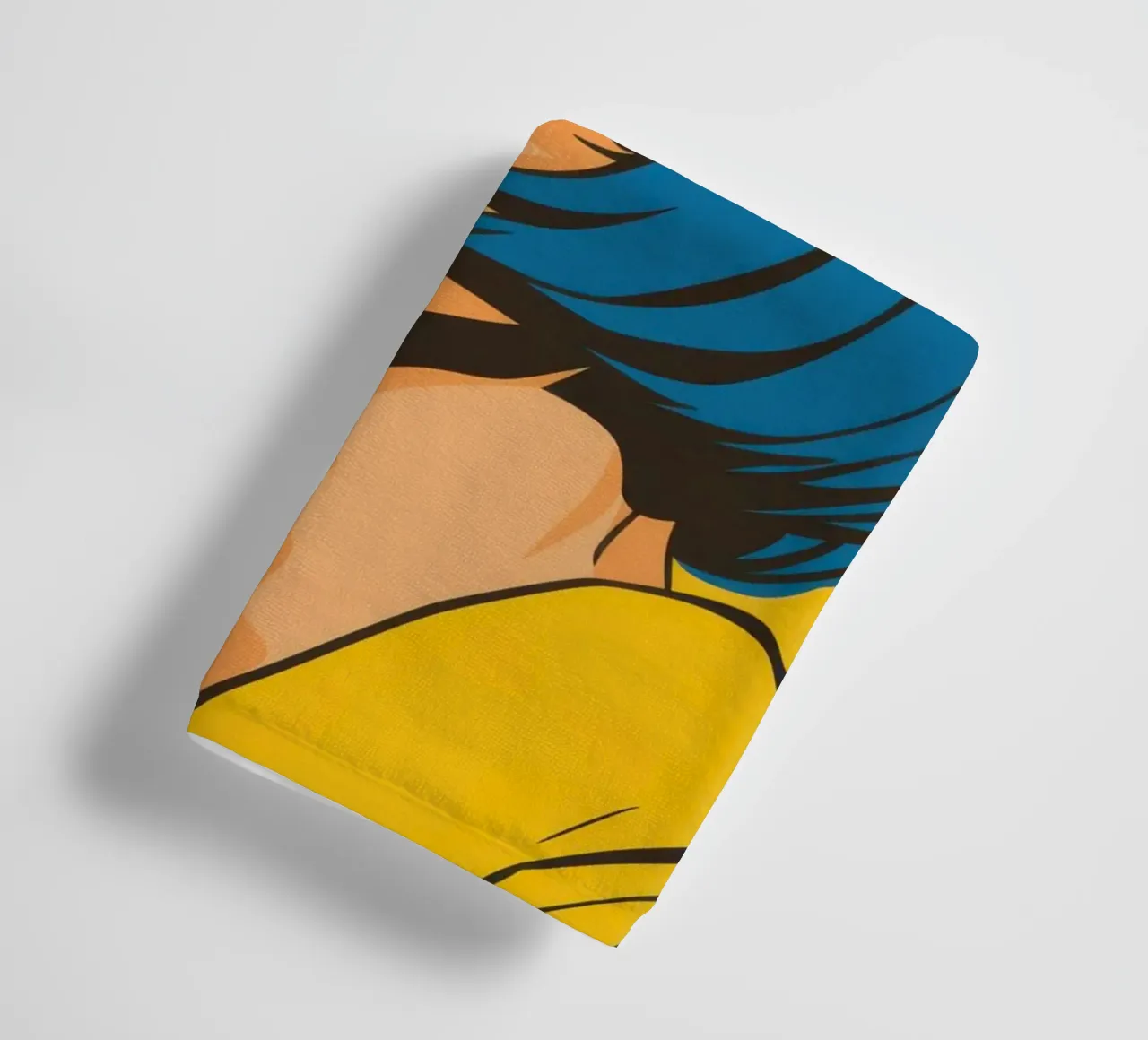 Capelli blu Pop Art asciugamano da bagno da Sentinel Glow