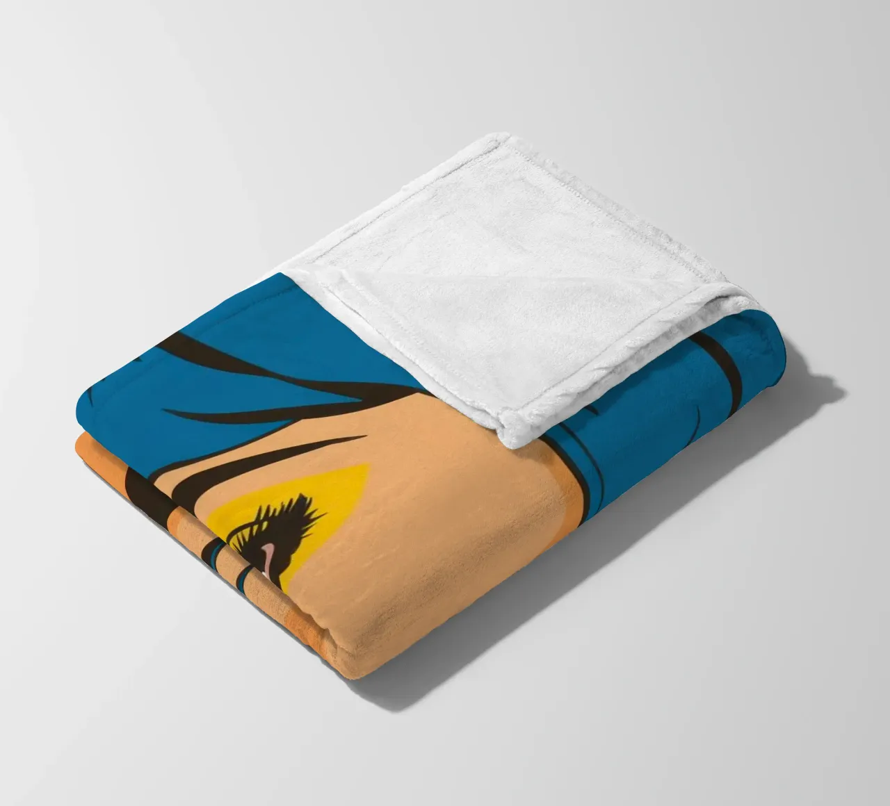 Capelli blu Pop Art coperta in pile da Sentinel Glow