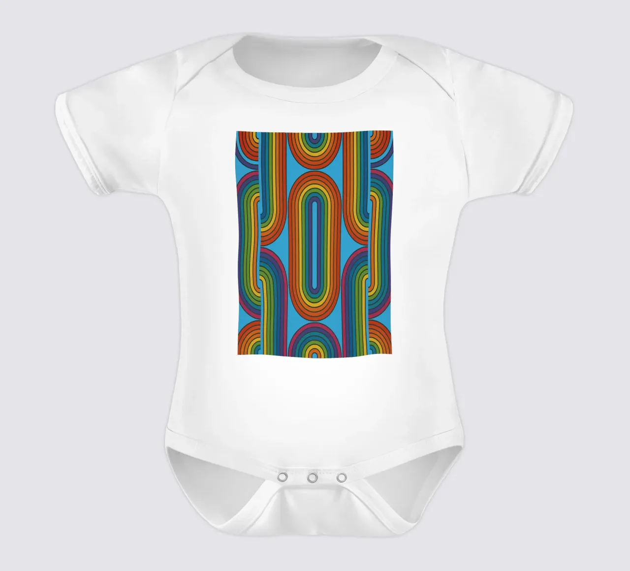 vector abstracto de línea de cadena body de bebé de oneway