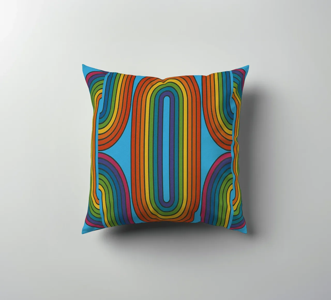 abstract chain line vector decorative cushion by oneway