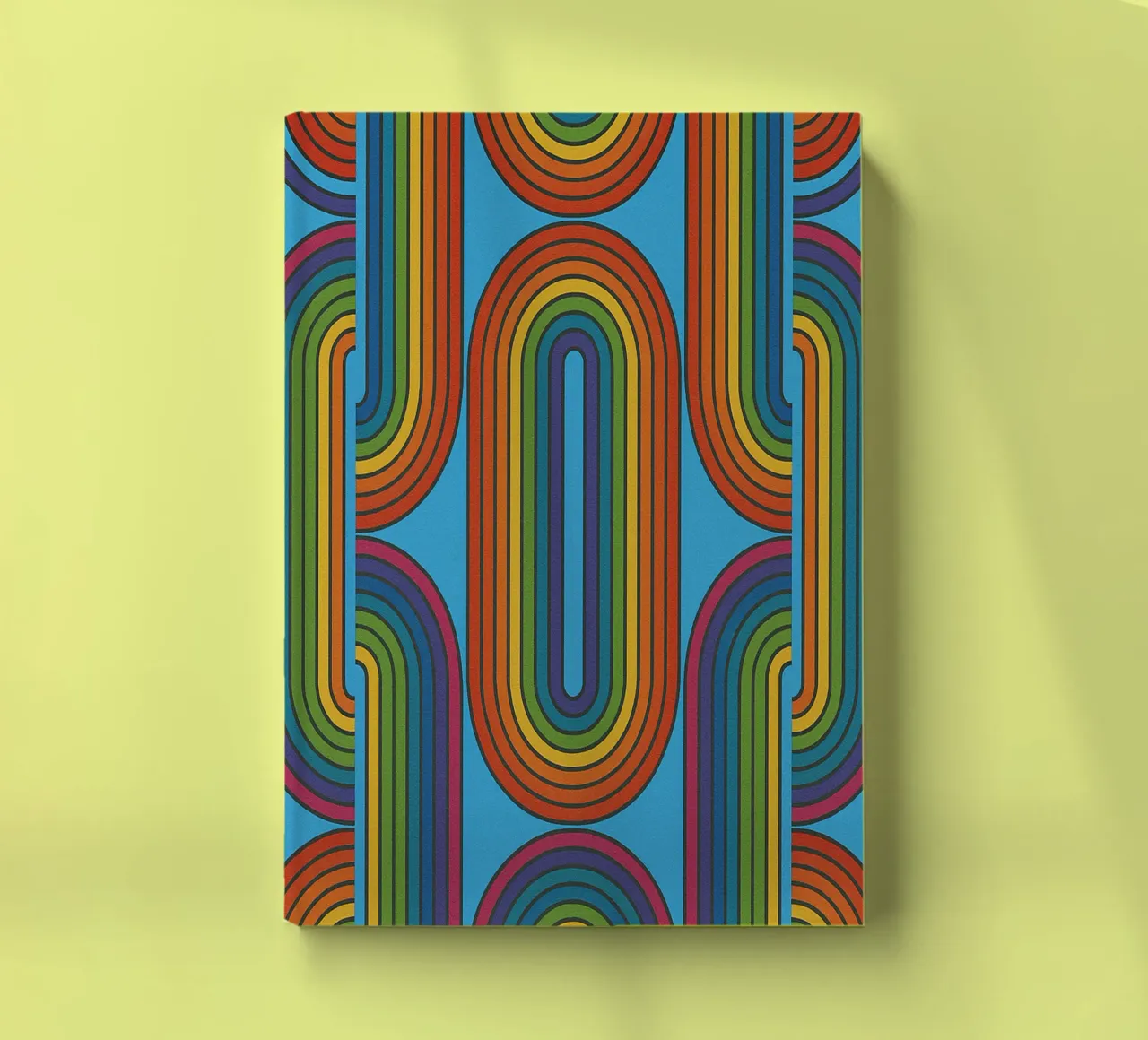 abstract chain line vector notebook by oneway