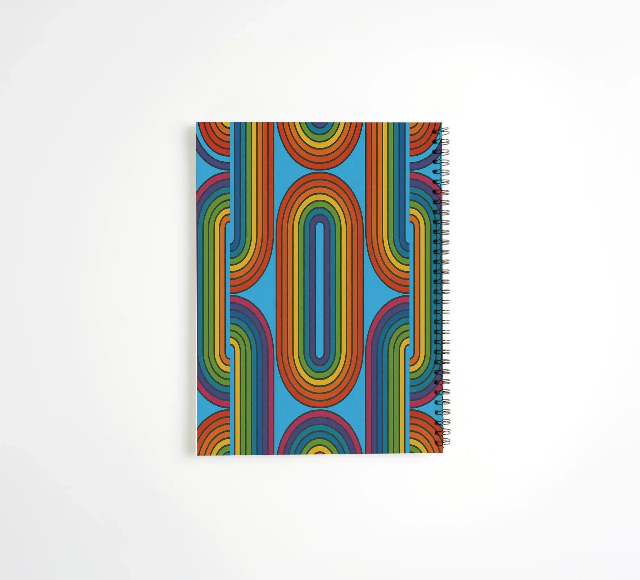 abstract chain line vector spiral notebook by oneway