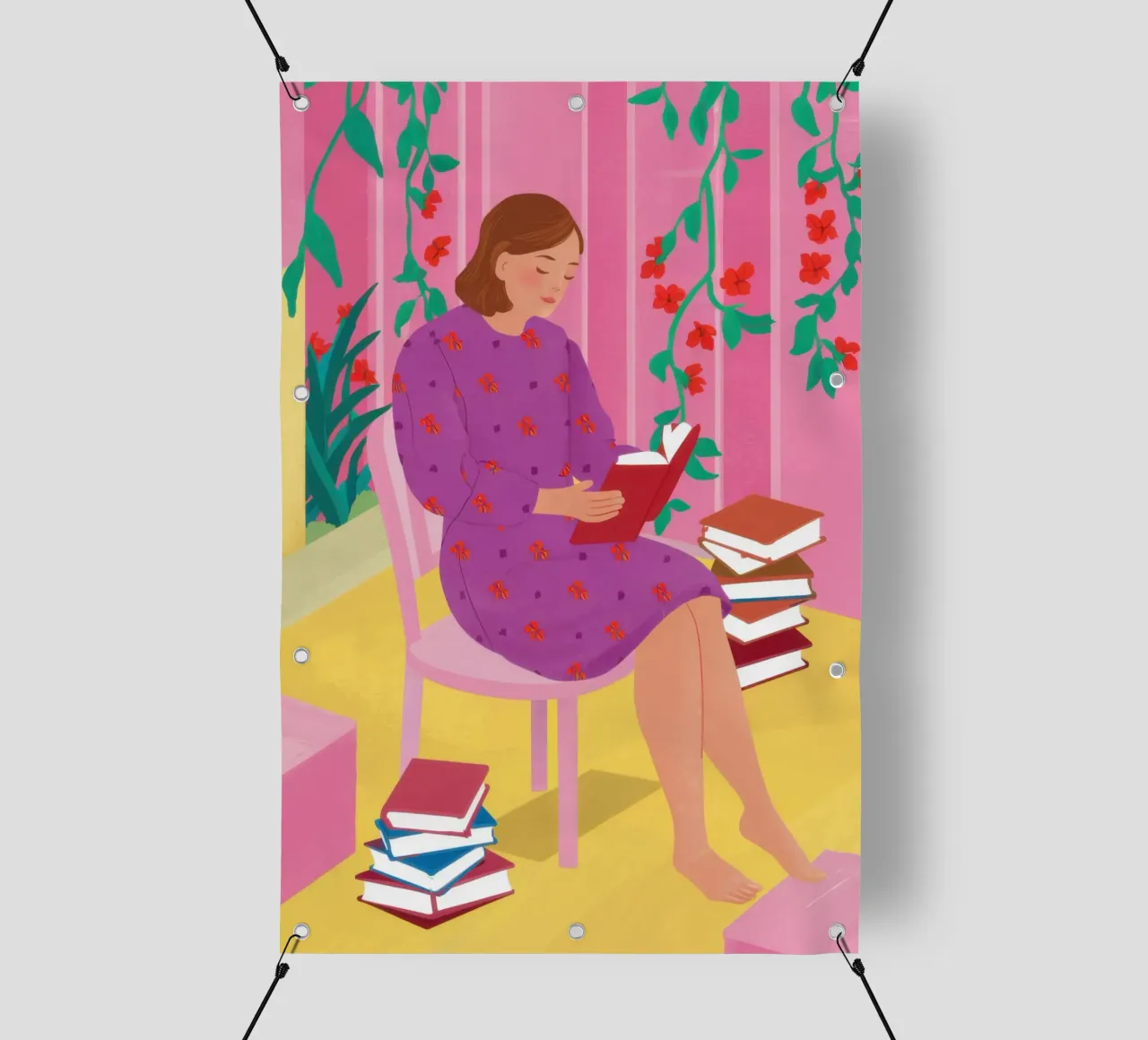 Leggere in viola telo in pvc da Marigold Tiga