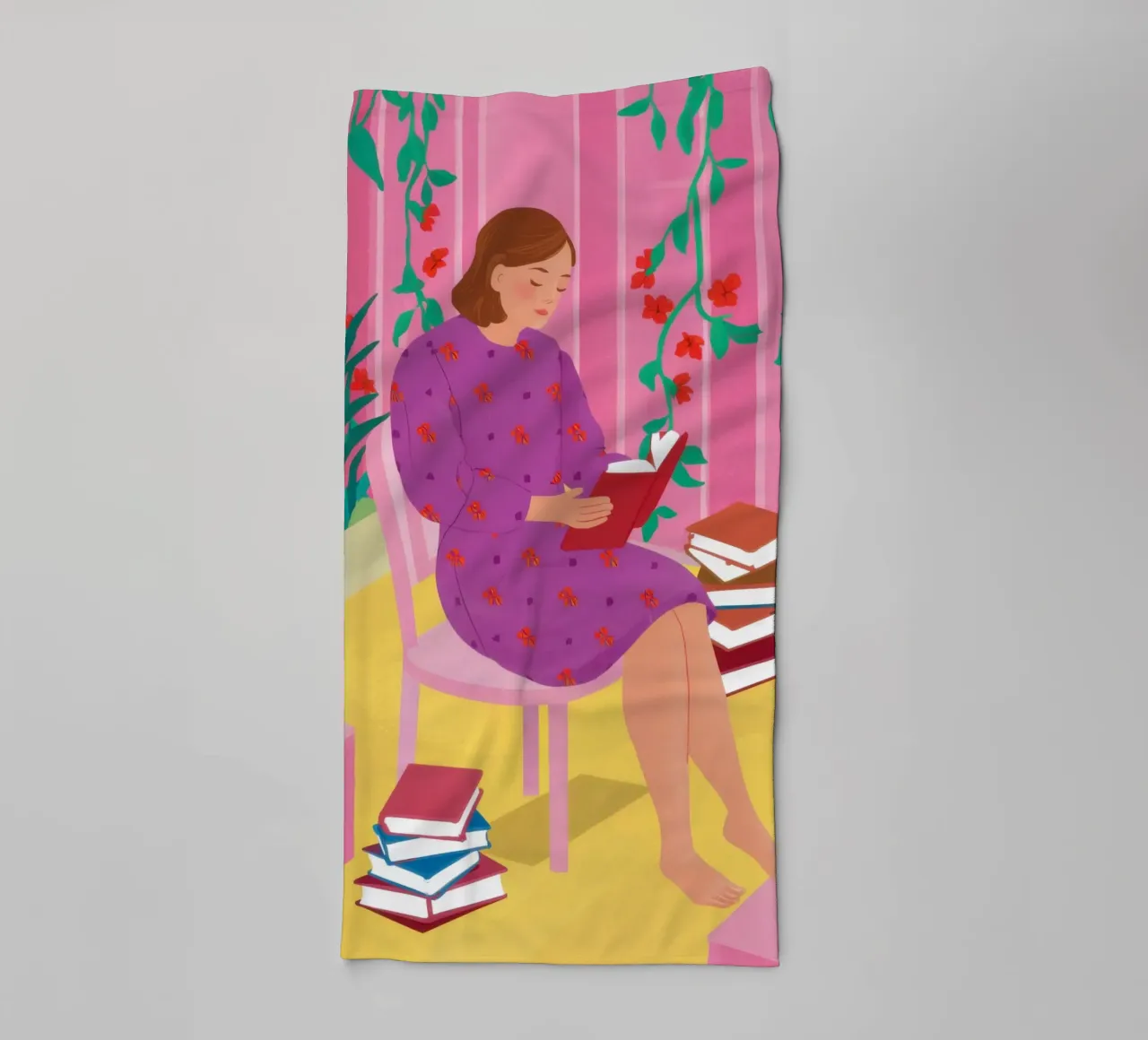 Leggere in viola asciugamano da bagno da Marigold Tiga