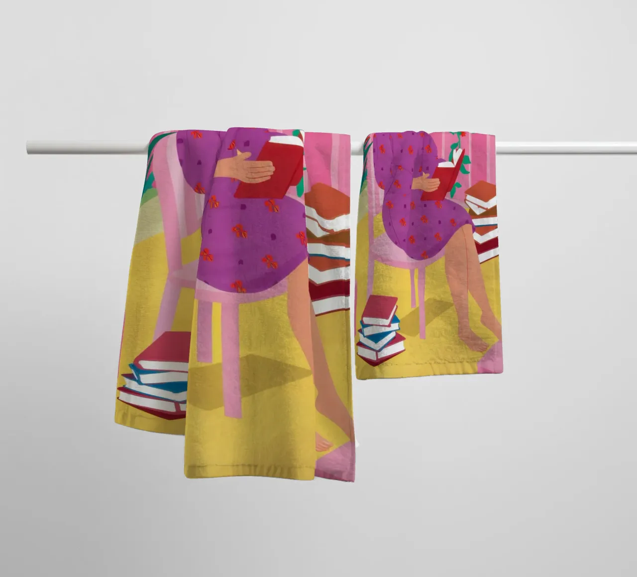 Leggere in viola asciugamano da bagno da Marigold Tiga
