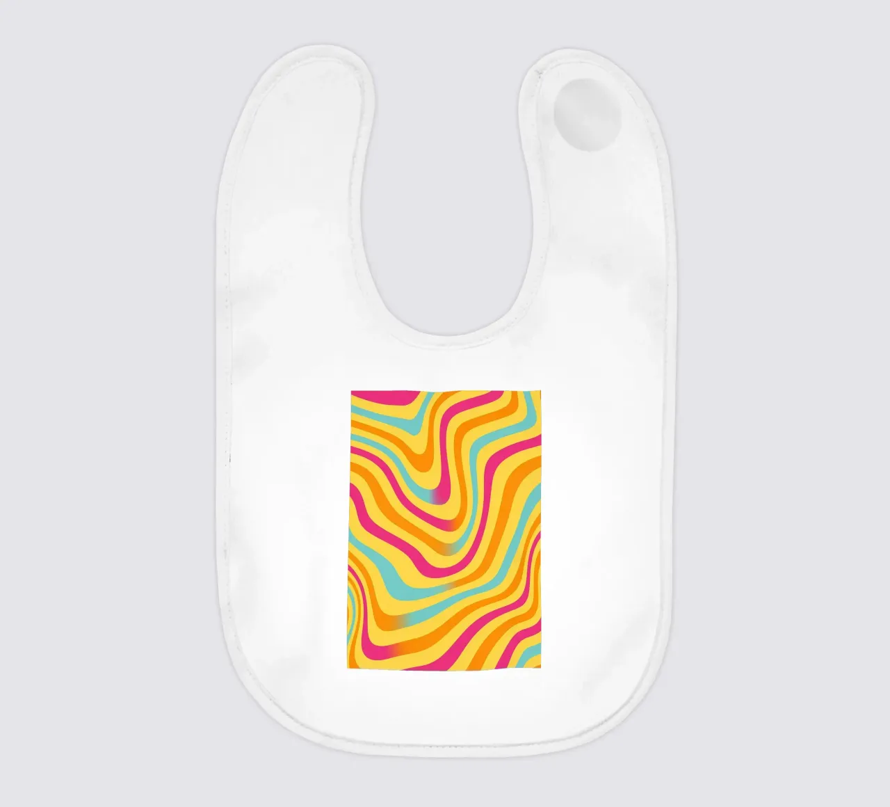 abstract contour line vector baby bib by oneway