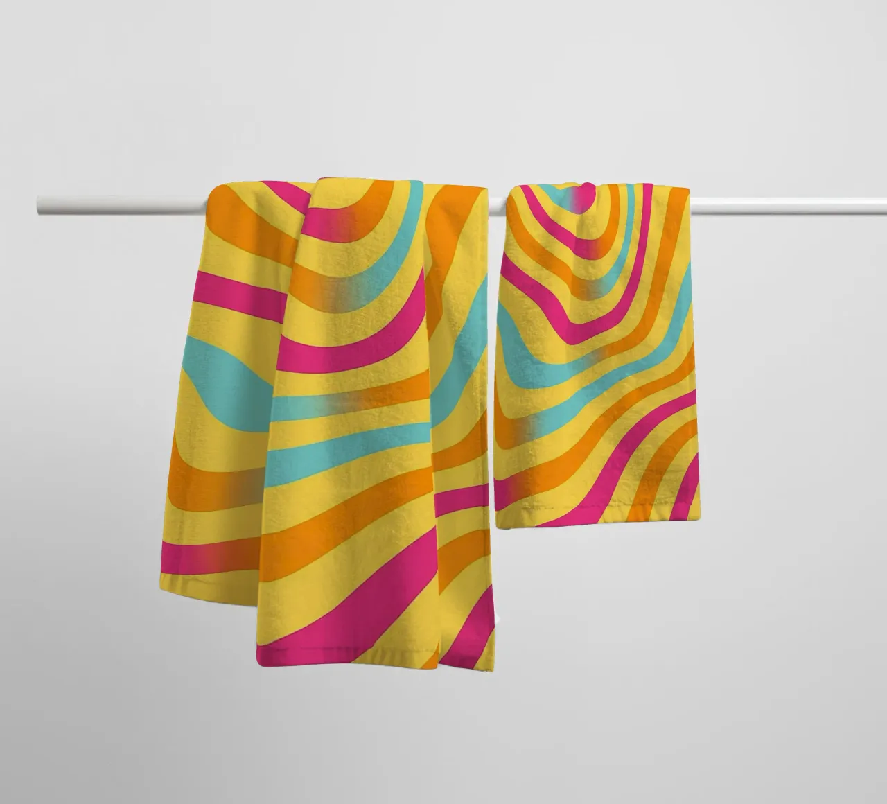 abstract contour line vector towel by oneway