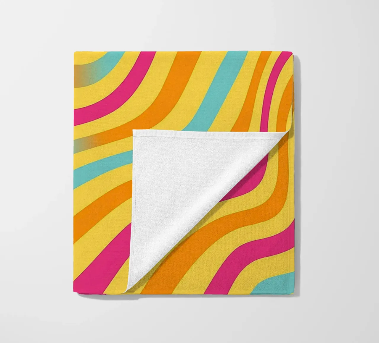 abstract contour line vector beach towel by oneway