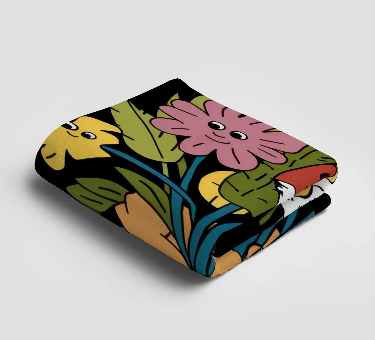 Bouquet di fiori felini asciugamano da bagno da Arcane Lines