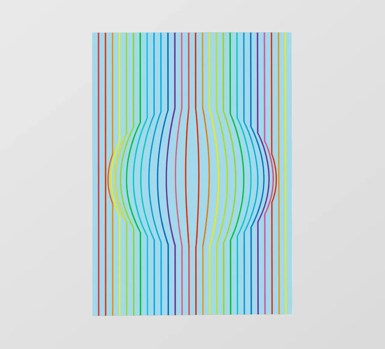abstract convex line vector pvc cover by oneway