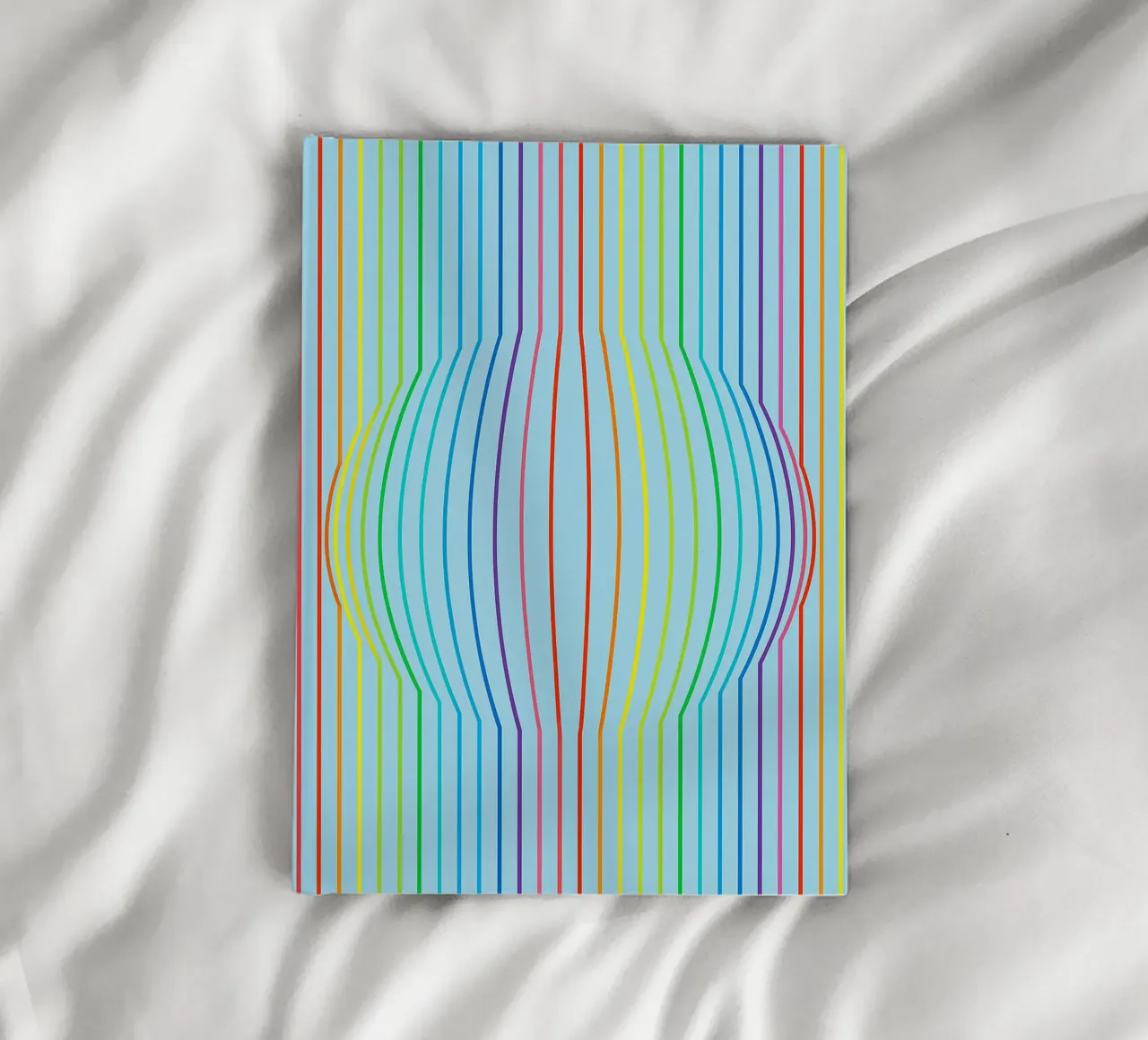 abstract convex line vector notebook by oneway