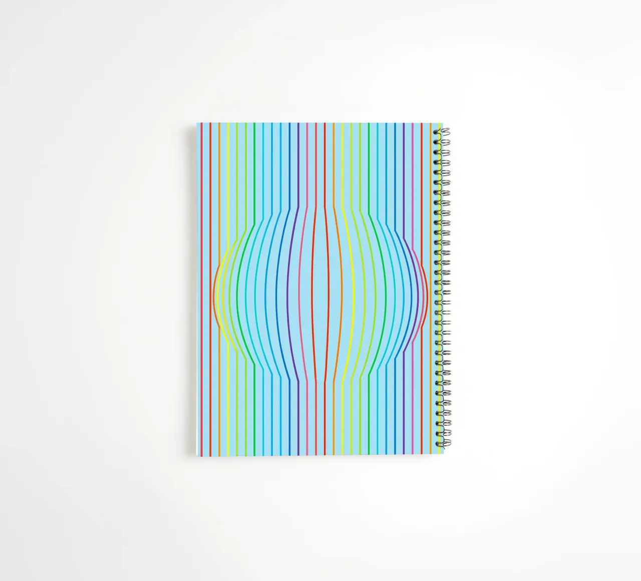 abstrakter konvexer Linienvektor Ringbuch von oneway