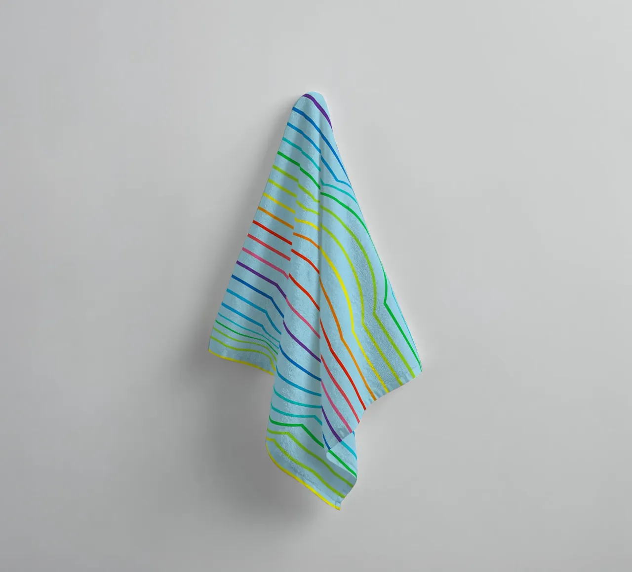 ligne convexe abstraite vectorielle serviette de bain de oneway