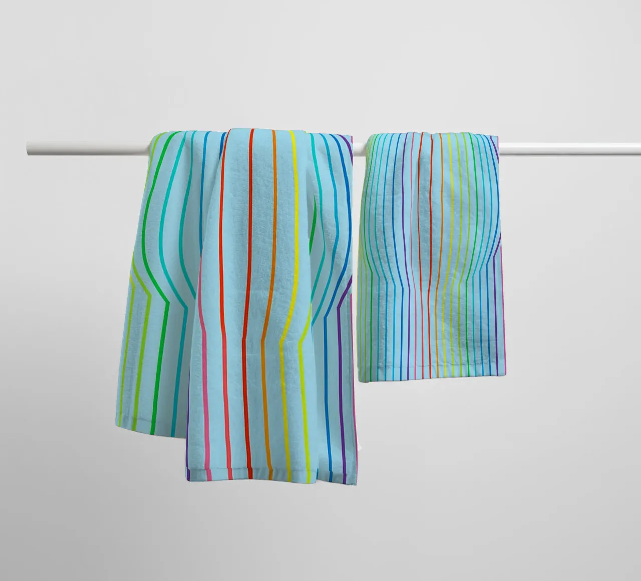 ligne convexe abstraite vectorielle serviette de bain de oneway