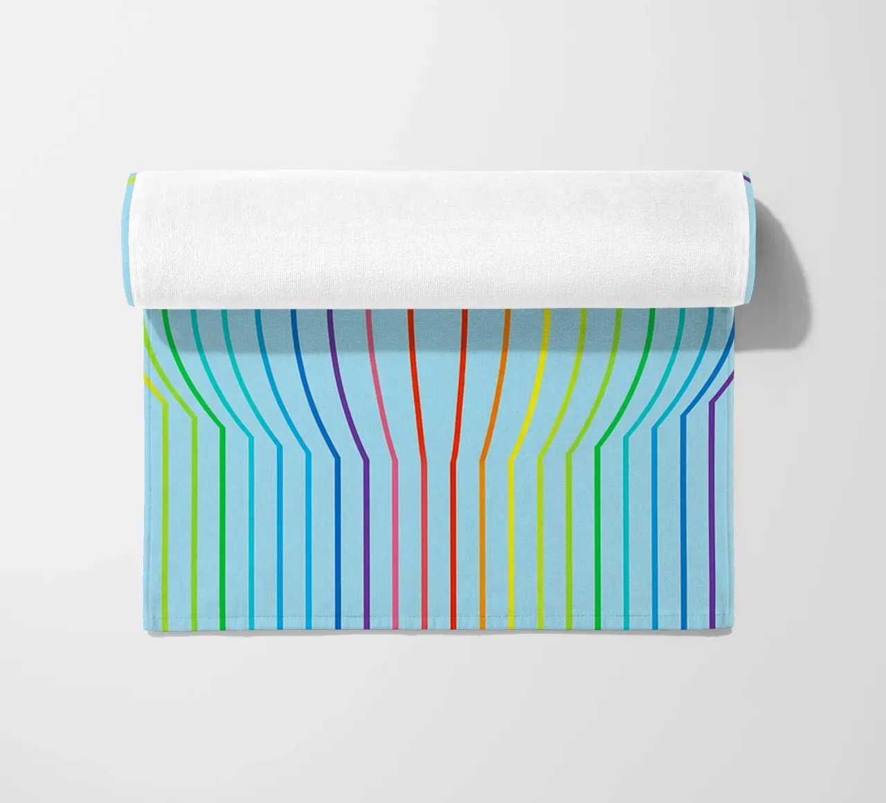 abstract convex line vector beach towel by oneway