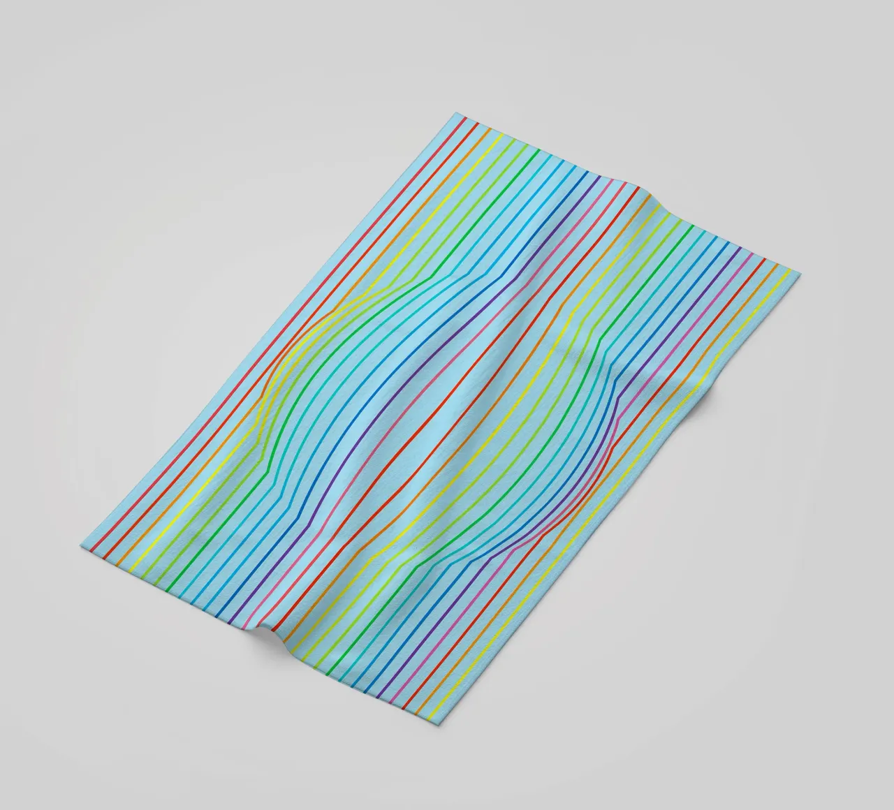 abstract convex line vector beach towel by oneway