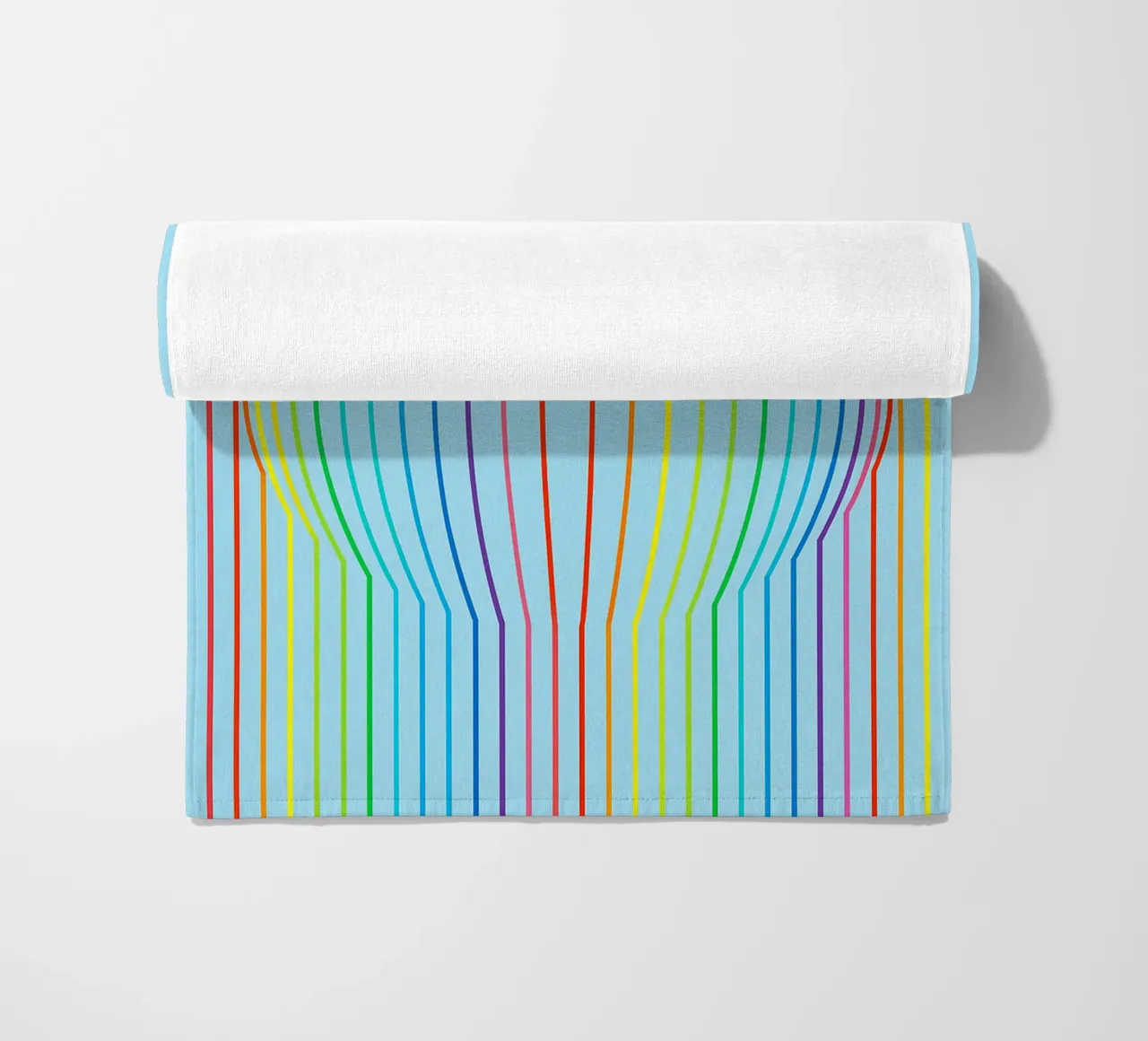 abstract convex line vector beach towel by oneway